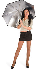 Image showing Girl with umbrella