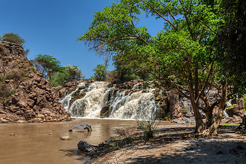 Image showing waterfall in Awash National Park, Ethiopia