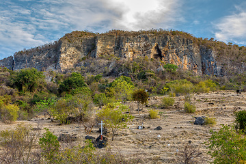 Image showing mountain cavern on rock Antsiranana Madagascar