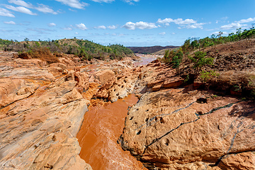 Image showing Rapids in the Betsiboka river Madagascar