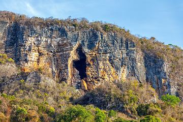 Image showing mountain cavern on rock Antsiranana Madagascar