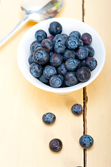 Image showing fresh blueberry bowl