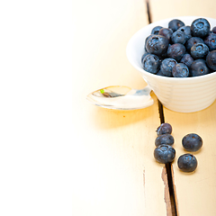 Image showing fresh blueberry bowl