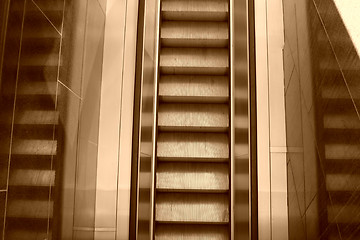 Image showing Escalators