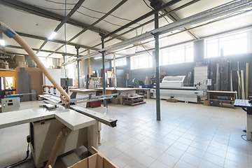 Image showing Production department at a furniture factory