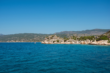 Image showing ancient city on the Kekova