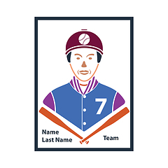 Image showing Baseball Card Icon