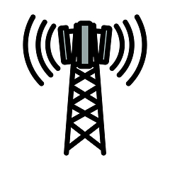 Image showing Cellular Broadcasting Antenna Icon