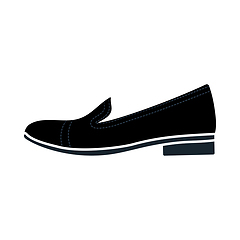 Image showing Woman Low Heel Shoe Icon