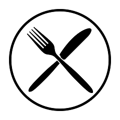 Image showing Fork And Knife Icon