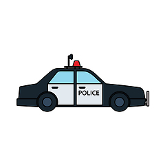 Image showing Police Car Icon