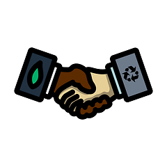 Image showing Ecological Handshakes Icon