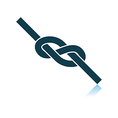 Image showing Alpinist Rope Knot Icon