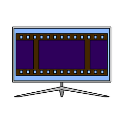 Image showing Cinema TV Screen Icon