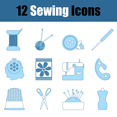 Image showing Sewing Icon Set