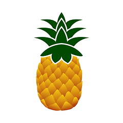 Image showing Icon Of Pineapple In Ui Colors