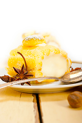 Image showing cream roll cake dessert and spices