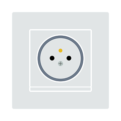 Image showing France Electrical Socket Icon