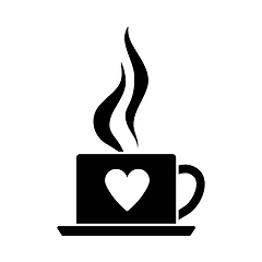 Image showing Valentine Day Coffee Icon