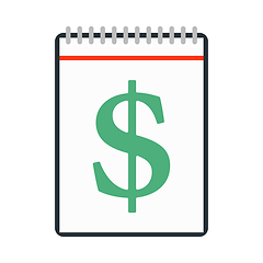 Image showing Dollar Calendar Icon