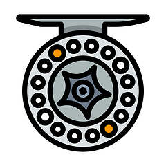 Image showing Icon Of Fishing Reel