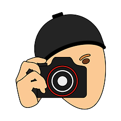 Image showing Detective With Camera Icon