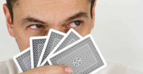 Image showing poker face