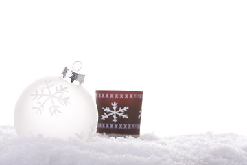 Image showing christmas white background