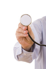 Image showing stethoscope in the doctor hand