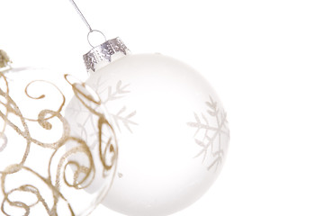 Image showing hanging christmas balls