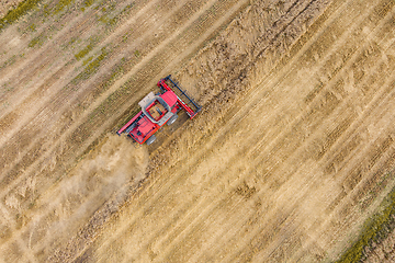 Image showing Combine harvester agriculture machine