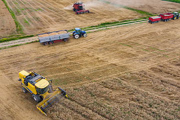 Image showing Combine harvester agriculture machine