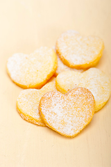 Image showing heart shaped shortbread valentine cookies