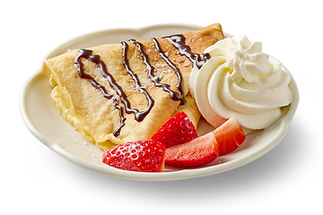 Image showing freshly baked crepe