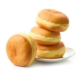 Image showing freshly baked jelly donuts