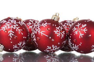 Image showing christmas red balls