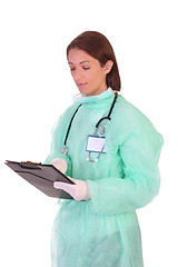 Image showing healthcare worker with documents 