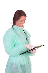 Image showing healthcare worker with documents 