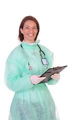 Image showing healthcare worker with documents 