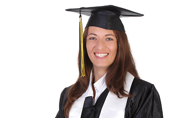 Image showing happy graduation a young woman