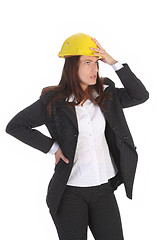 Image showing businesswoman thinking