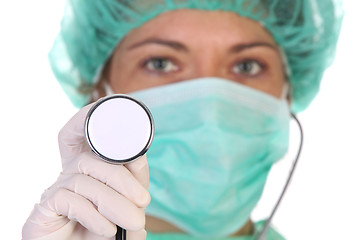 Image showing healthcare worker with stethoscope