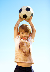 Image showing Kids will be kids. Shot of messy children playing outdoors.