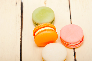 Image showing colorful french macaroons