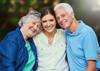 Image showing Family is forever. Shot of a senior couple spending time with their daughter.