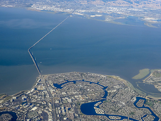 Image showing San Francisco Bay aerial view