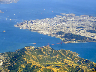 Image showing San Francisco Bay aerial view