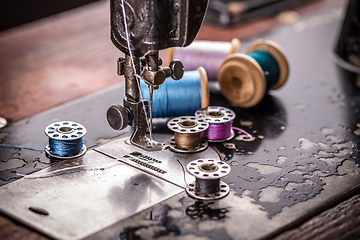 Image showing Antique sewing machine