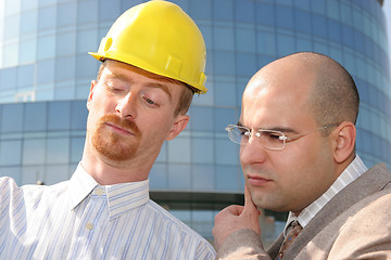 Image showing architect and businessman 