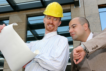 Image showing architect and businessman
